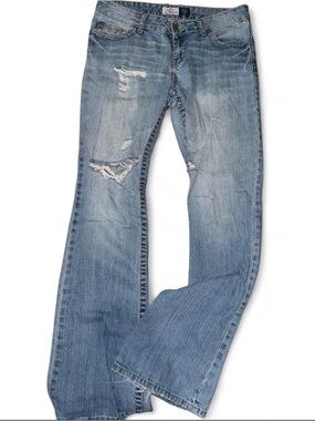 Vintage Y2K Aeropostale Hailey Light Blue Skinny Flare Jeans